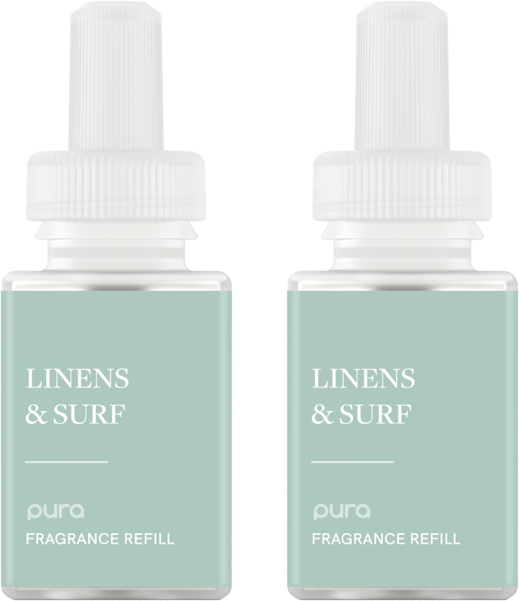 Smart Home Scent Refill - Long-Lasting Premium Fragrance per Refill - Clean Diffuser Fragrance for Home, Office & Apartment - 2 Pack, Linens & Surf