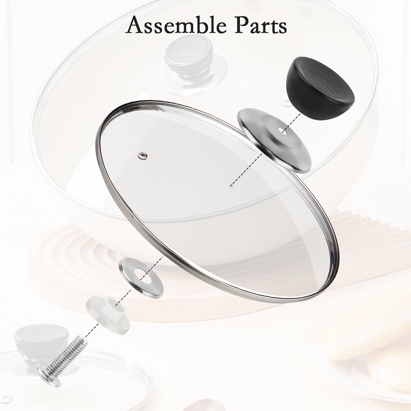 Lot De 5 Boutons De Remplissage Pour Couvercles De Casserole - Anti-Brûlure - Universel