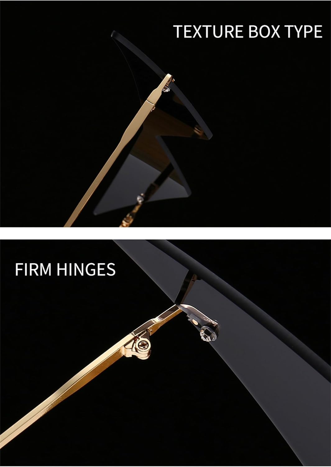 willochra Triangle One Piece Frameless Sunglasses For Women Trendy Ocean Lens Sun Glasses Men Party Prom Sunglasses - Image 7