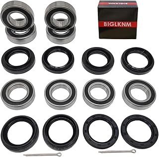 Front and Rear Wheel Bearing Seals Kit for Yamaha Rhino 450 YXR450F 2006-2009 Rhino 660 YXR660F 2004-2007 Rhino 700 YXR700F 2008-2013 (Front and Rear, 1)