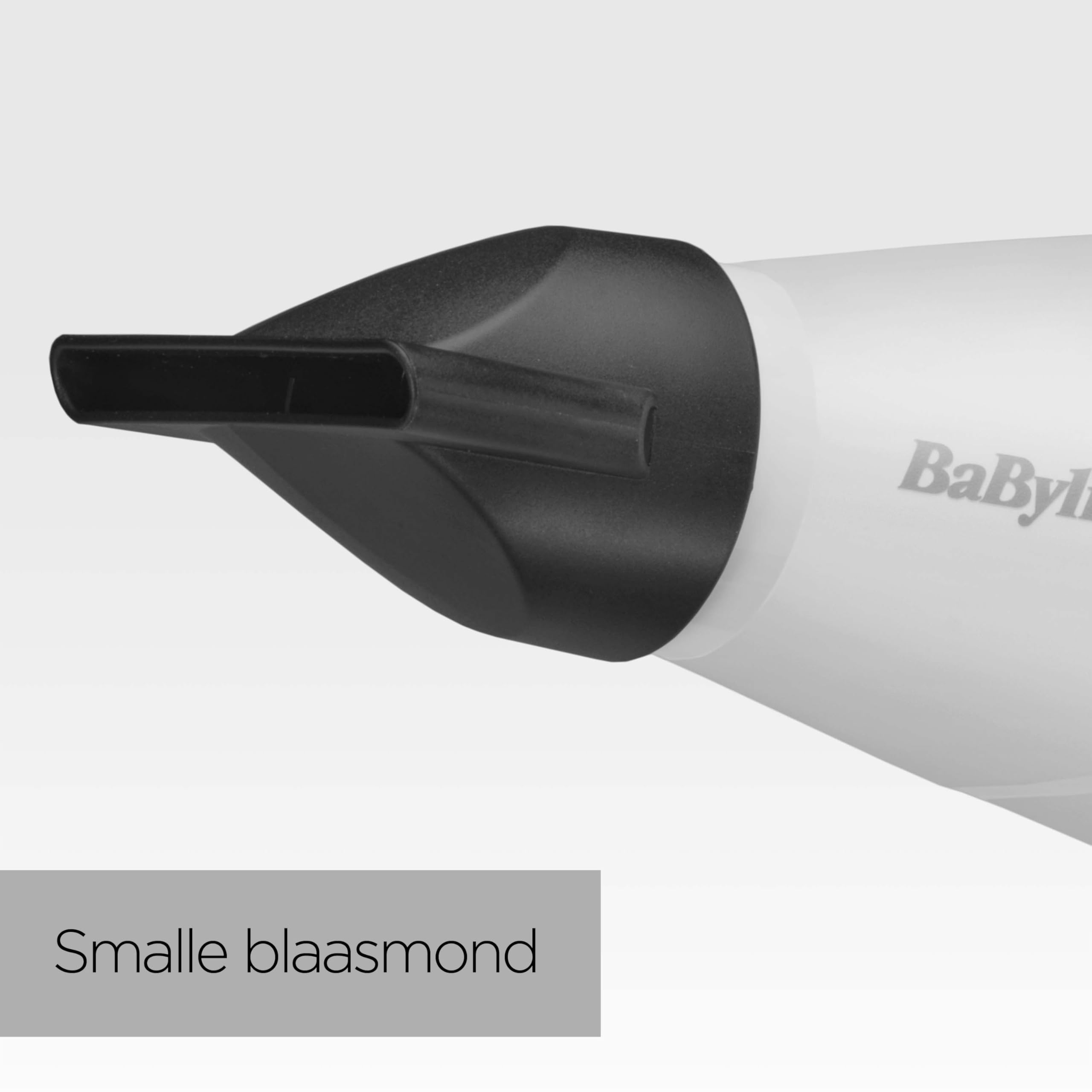 BaByliss 6704WE Made In Italy Hair Dryer with Professional AC Motor 2000W, Hair Dryer, Ultra-Fast Drying, Ionic Function, Lightweight, 3 Temperature, 2 Speed, Concentrator, White