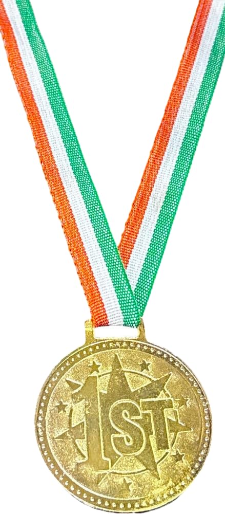 GYMFREAK Medals for School Competition Sports Events Set of 1 Number Gold Medal Medal (2 inch)-picture-11