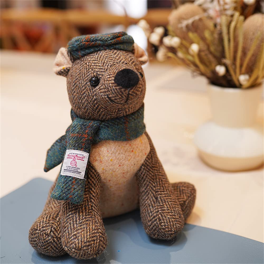 新品未使用 Harris Tweed テディベア ハリスツイード ネックレス付