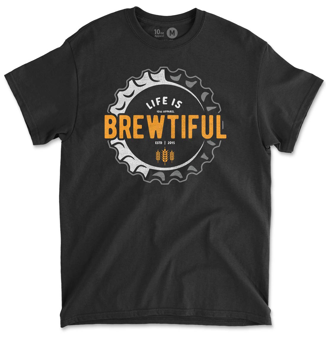 Life is Brewtiful t-Shirt - Funny Beer Gifts for Men and Beer Lovers - Humor Novelty T Shirt