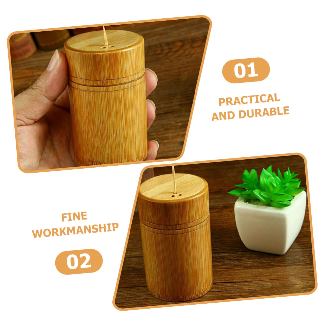 Mikinona Storage Tube Mini Vending Machine Round Toothpicks Decor Toothpick Storage Case Cotton Swab Dispenser Personalized Toothpick Holder Rustic Toothpick Dispenser Toothpicks Can