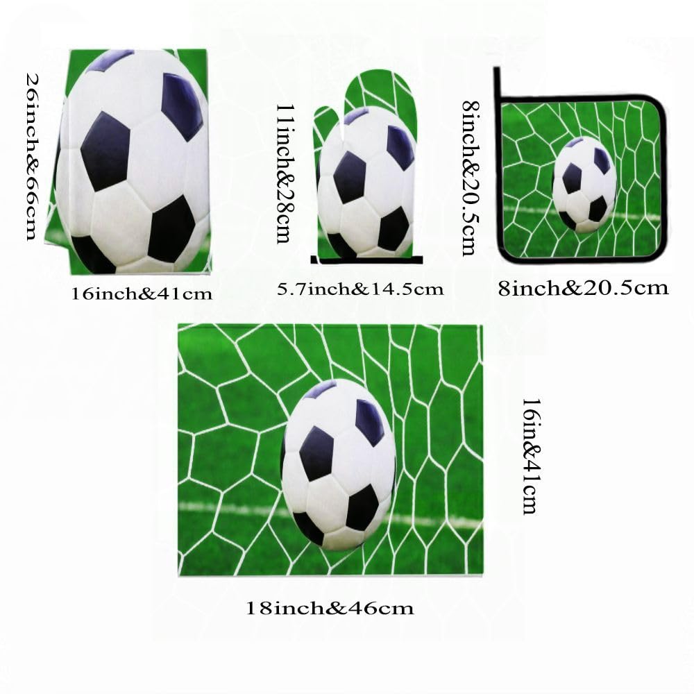 9PCS Classic Soccer Ball2 Cucina Decor e Accessori Set