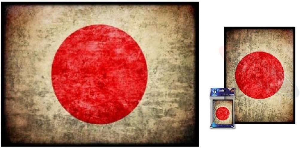 Max-Pro 100 Japan Japanese Flag Shuffle-Tech Sleeves Iconic Flags Collection (fits Magic/MTG Cards)