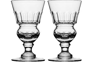 Amehla Original Absinthe Glass: Set of 2 - Vintage Pontarlier Style