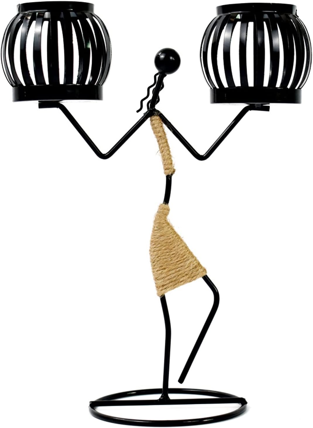 Superper Retro Iron Man Decorative Ornament Holder Candle