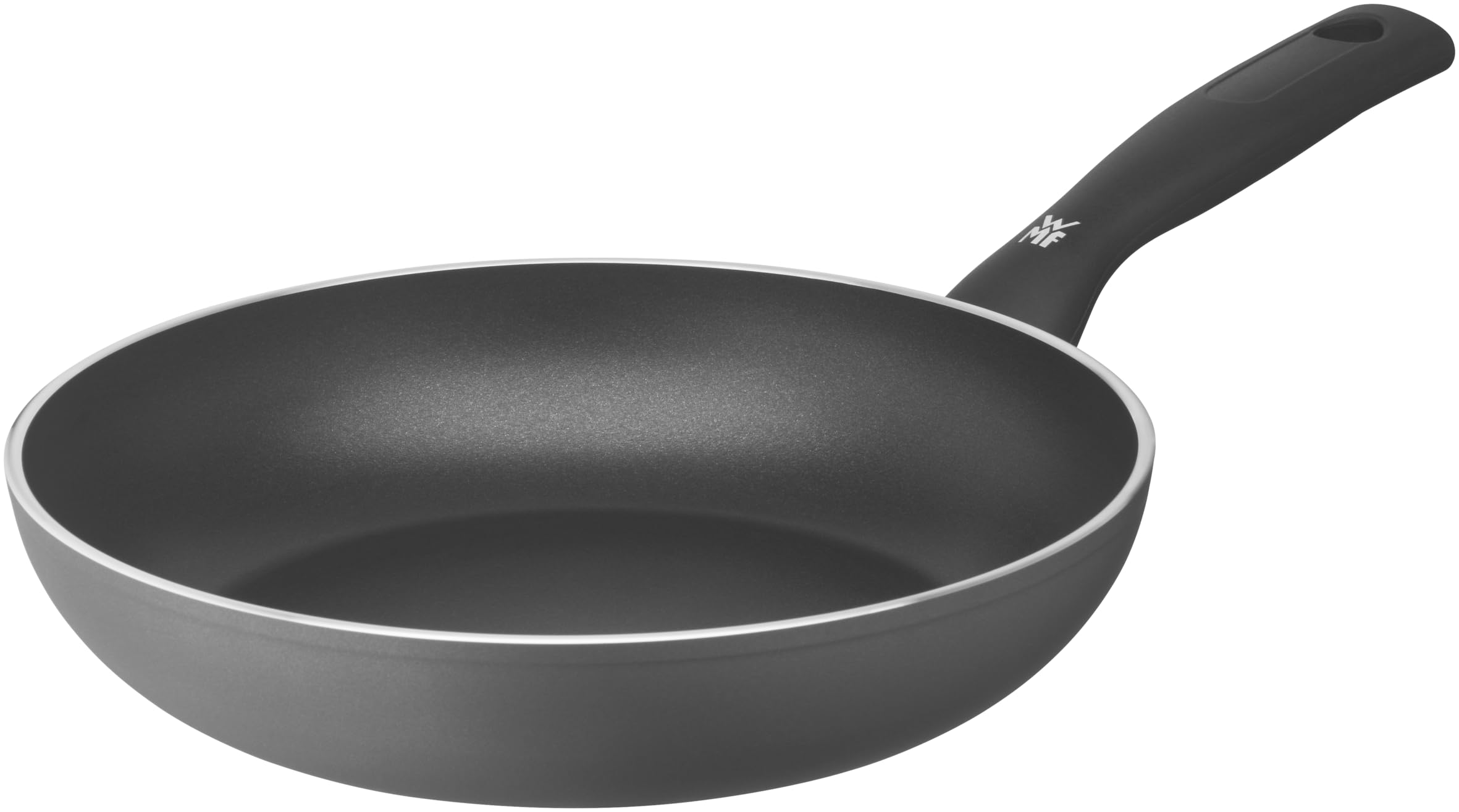 WMF Permadur Inspire - Padella per cottura a induzione, 24 cm, rivestimento in alluminio, rivestimento antiaderente PFOA, manico ergonomico in plastica