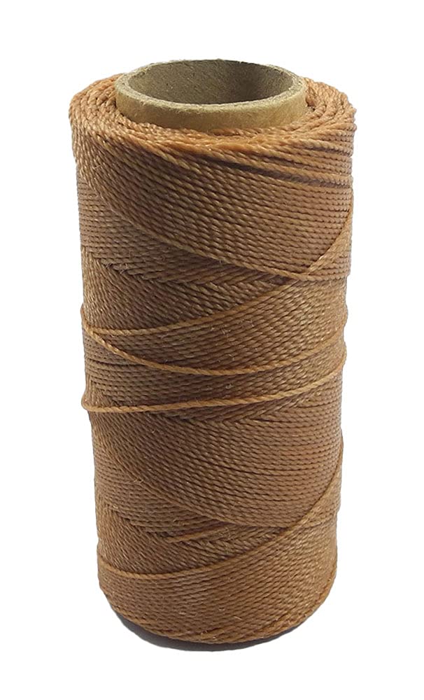 Pracht Creatives Hobby 1694-10797 Micro Macrame Waxed Polyester Thread 1mm Light Brown Length Approx 10m Ideal for Craft Projects, Jewellery Making and Decoration