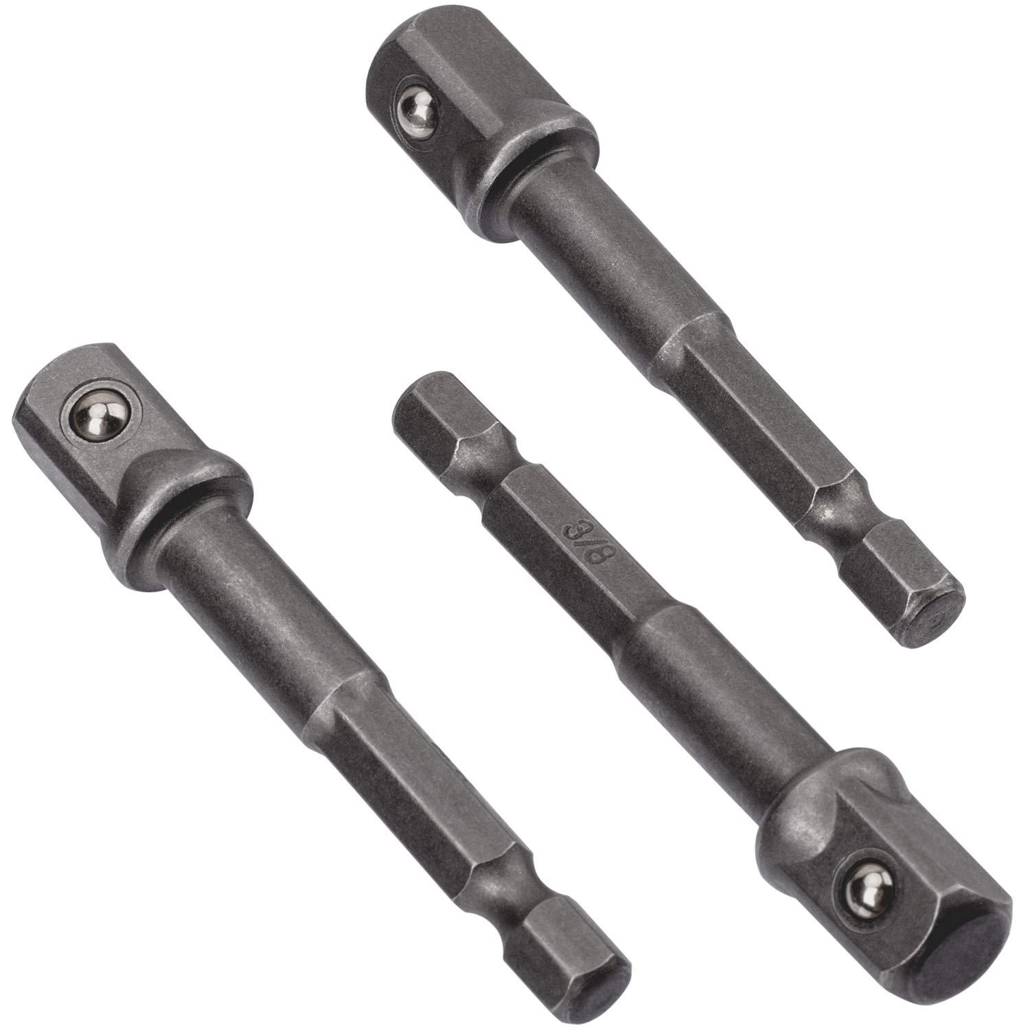 OIIKI - Juego de 12 puntas de destornillador de impacto cuadradas (10 mm, para vástago hexagonal de 1/4 de pulgada)