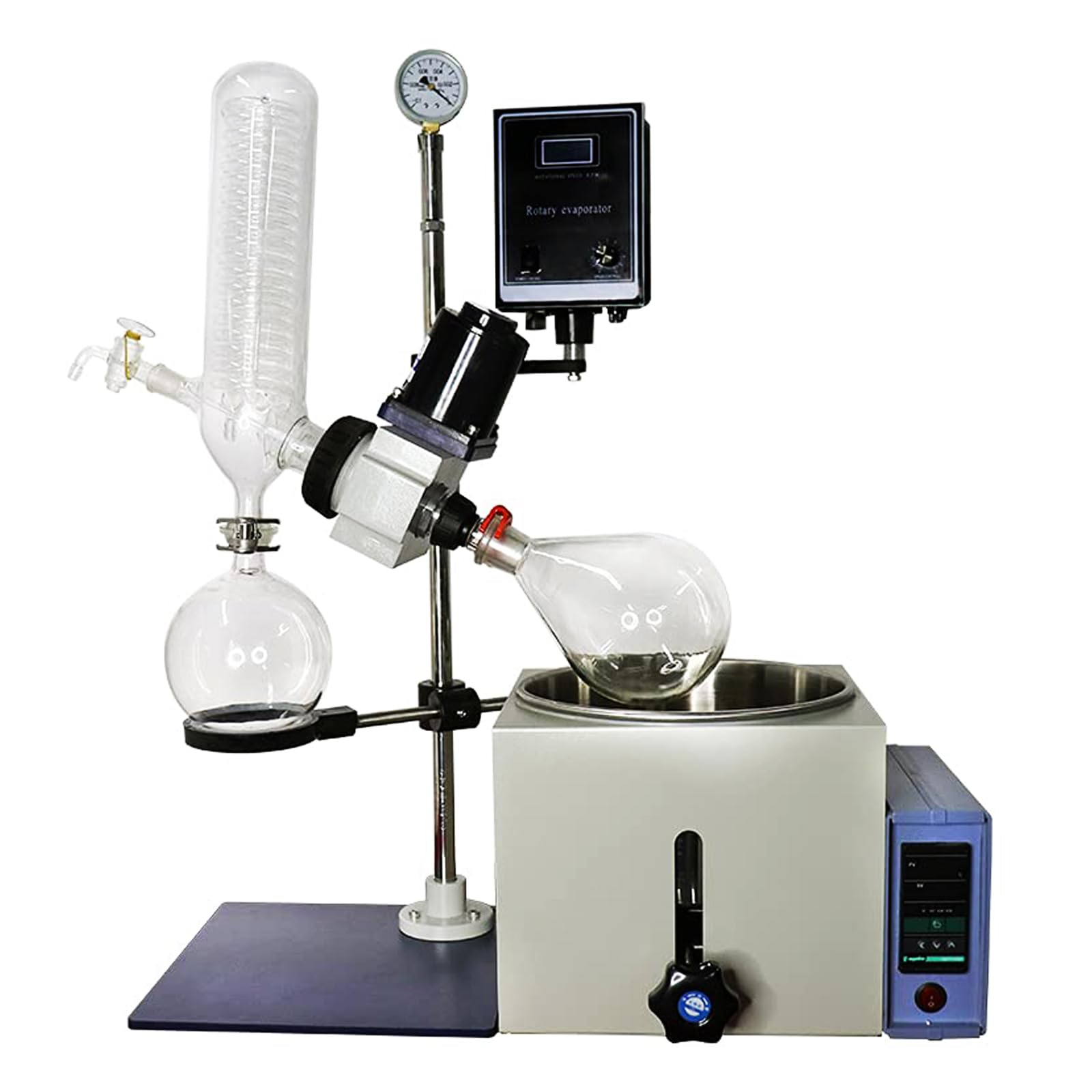 Evaporatore Rotazionale Evaporatore Sollevamento Manuale Rotavapor Con Schermo Digitale, 0-120 giri/min Tipo di Evaporatore Rotazionale Per L'Industria Chimica Attrezzature da Laboratorio Strumenti
