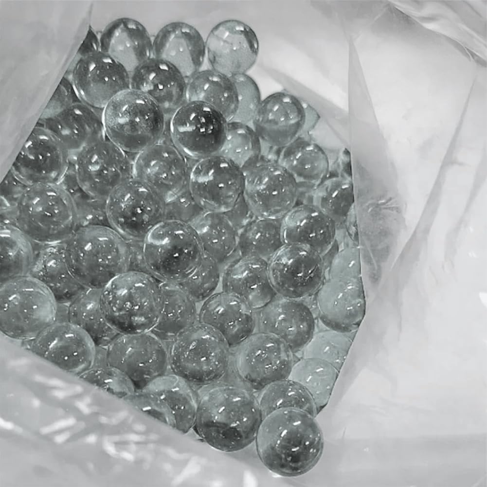 50PCS Boules décoratives, 25mm Billes de Verre Unies pour vases, Aquariums et décoration intérieure, Transparente