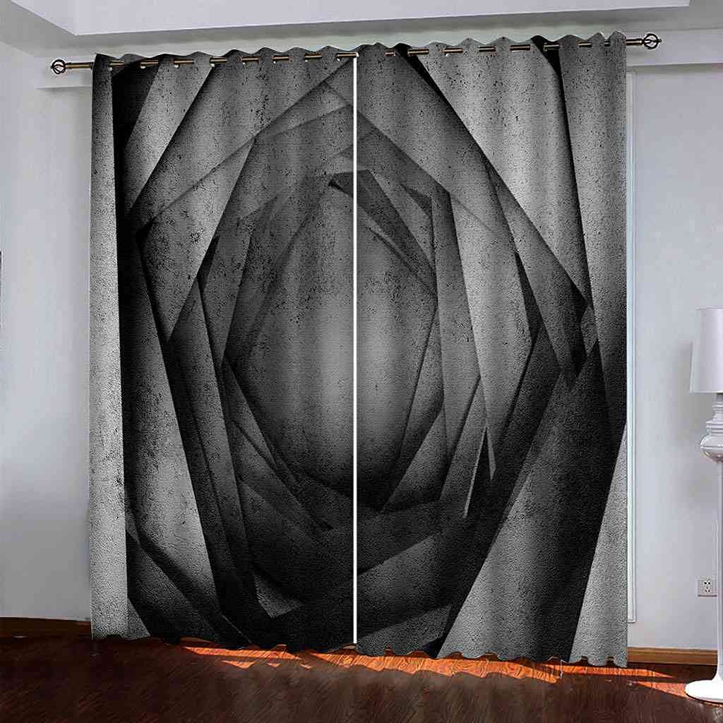 Rideau occultant à oeillets en polyester lourd lot de 2 rideaux isolants