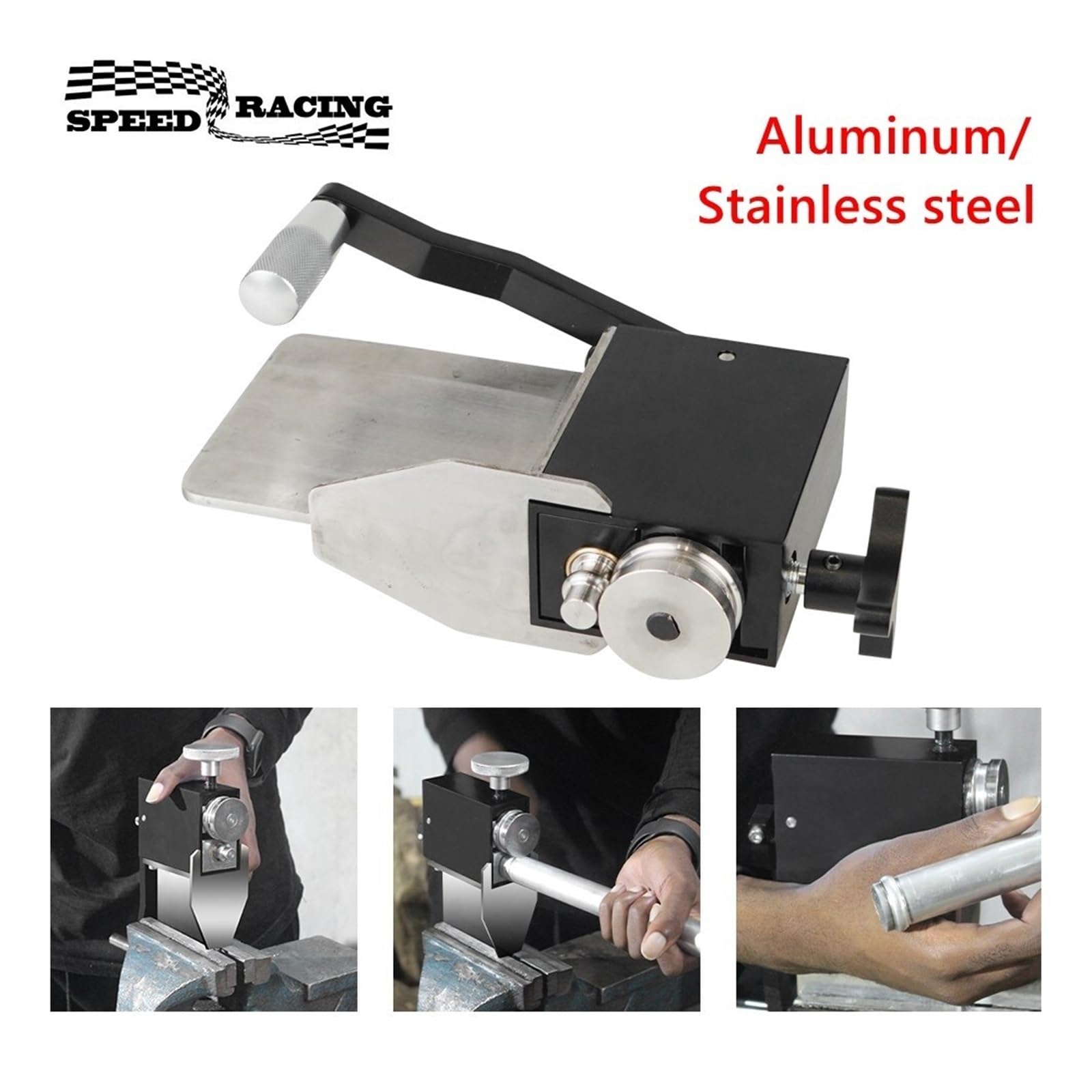 Ekspander rurowy, Narzędzie Do Zagniatania Rur Ręczny Wałek Koralikowy Wlotowy I Intercooler Zaciskania Rura Aluminium/stal O Średnicy Wewnętrznej 5/8" Lub Większej(Black)
