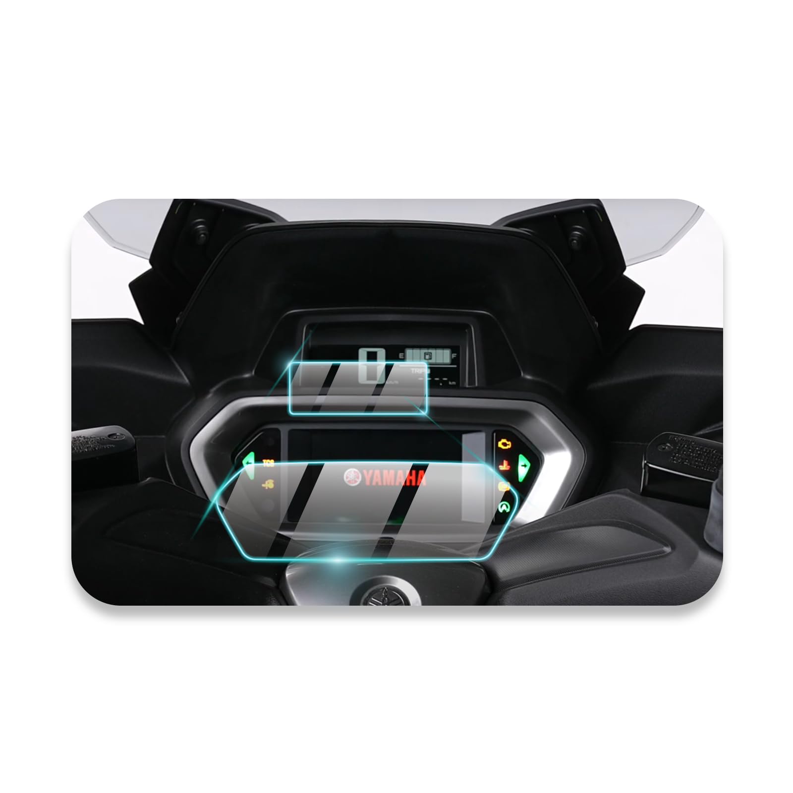 Protector de pantalla dureza 9H YMAHA Xmax 300 película nano sensible premium 7