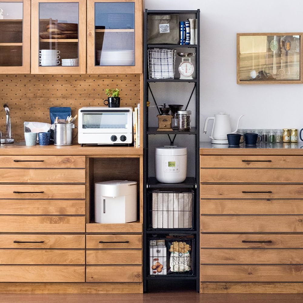 Amazon｜エア・リゾーム キッチンラック スリム キッチン 収納