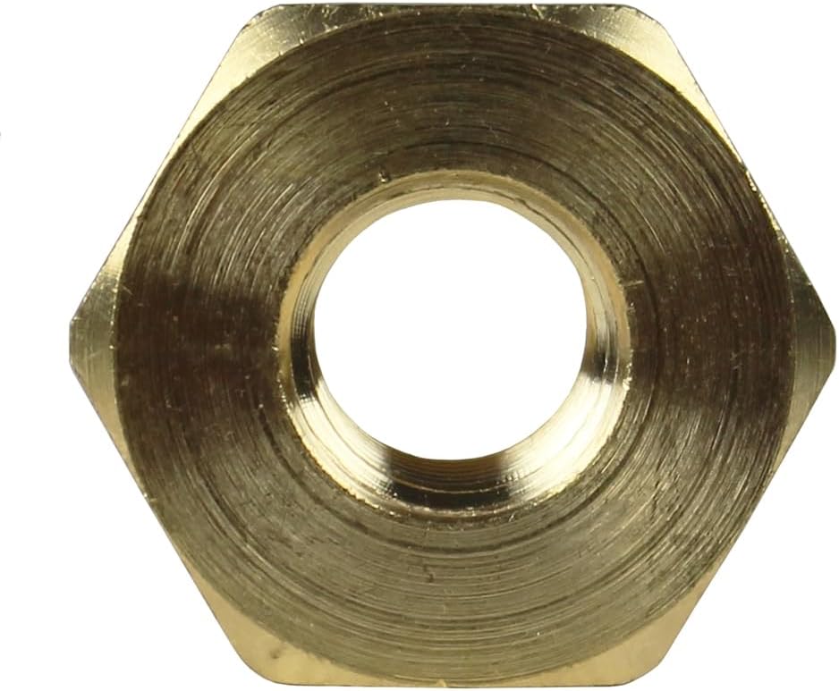 3/4" Male x 1/4" Female NPT Hex Bushing Adapter Pipe Reducer Brass Fitting 110JC