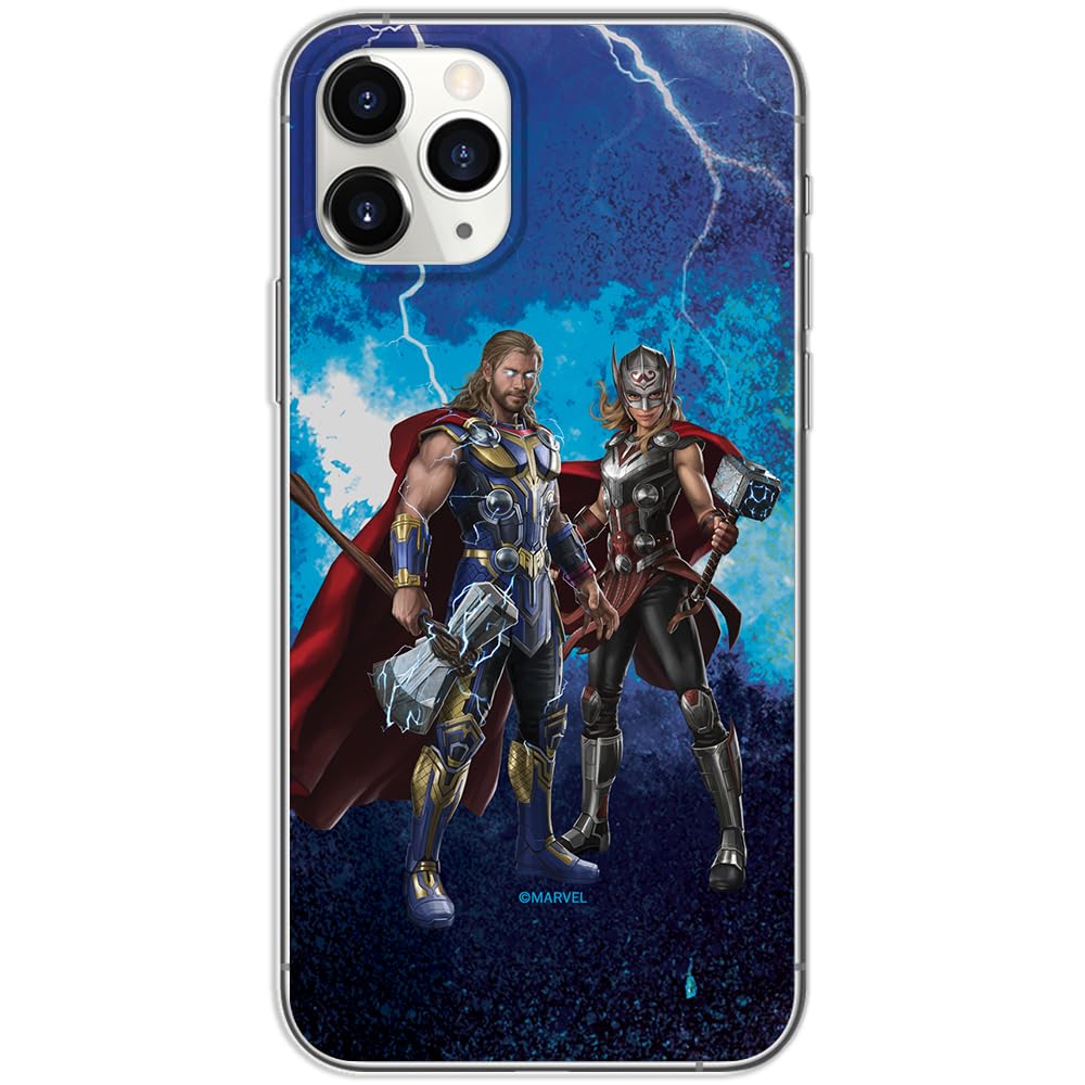 ERT GROUP mobile phone case for Iphone 11 PRO original and officially Licensed Marvel pattern Thor 009 optimally adapted to the shape of the mobile phone, case made of TPU
