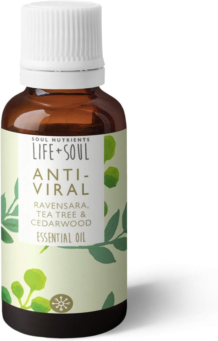 Anti Viral 100% Pure Essential Oil Blend 10ml | Protection Blend of Ravensara, Tea Tree & Cedarwood | Apply 1 Drop to Tissue or Face Mask When in Public