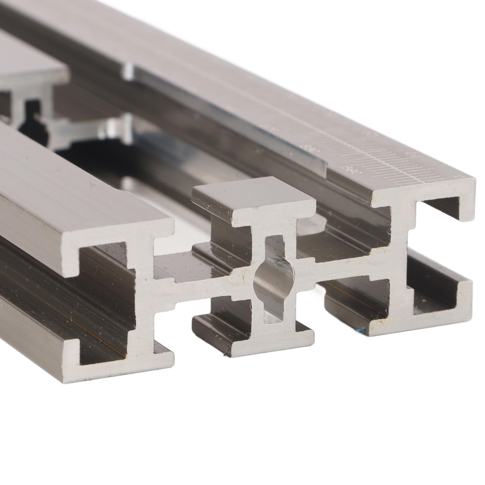 BORDSTRACT Riel guía paralelo, Riel guía auxiliar con respaldo ajustable, Juego de unión de riel guía de aluminio multifuncional para carpintería de aleación de aluminio para