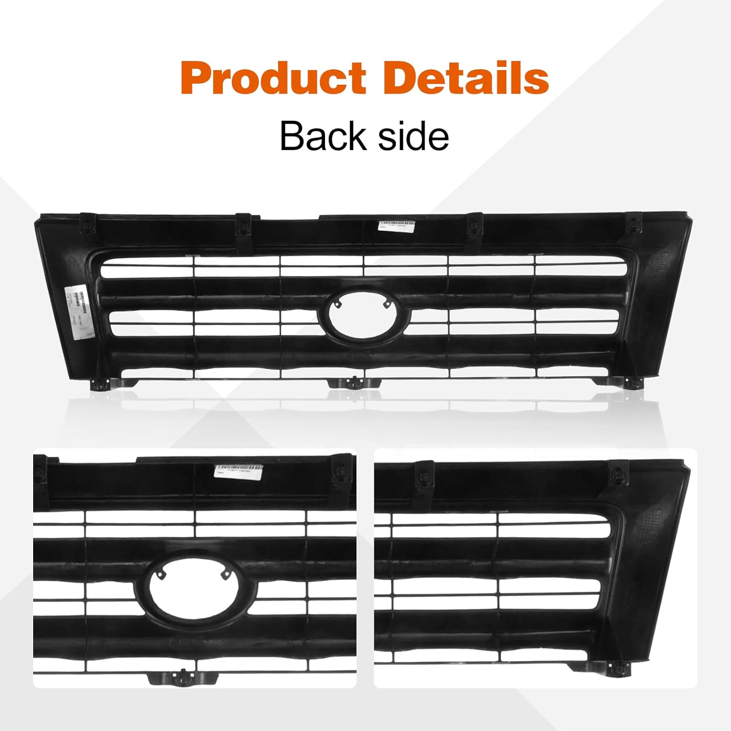 Perfit Liner New Front Black Grille Grill Compatible With 1998-2000 Tacoma Pickup Truck Fits TO1200211 5310004110C0