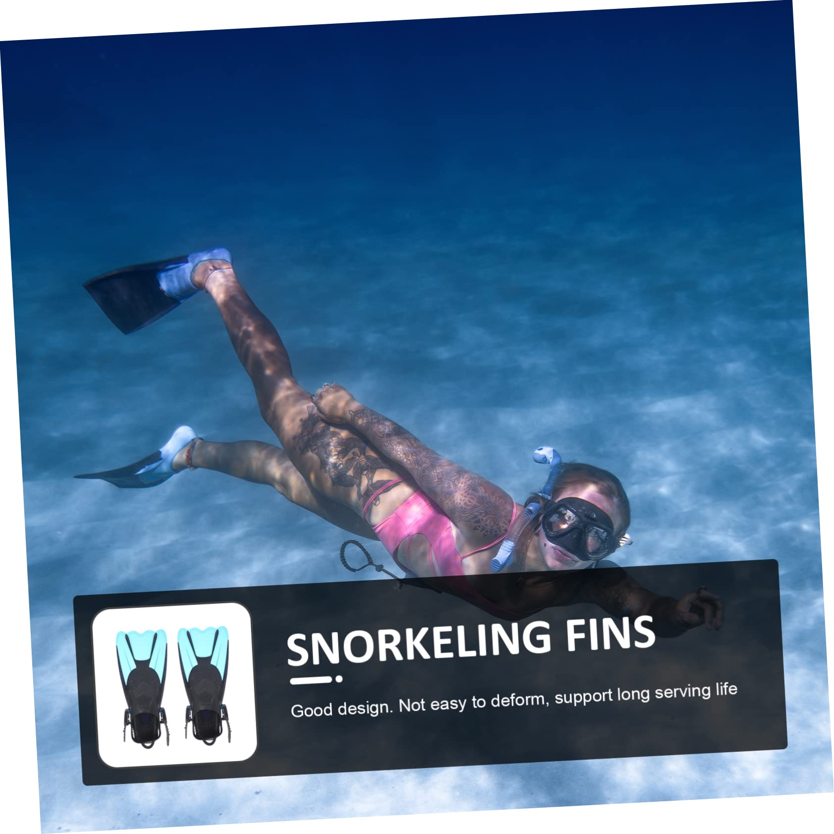 Garneck 2Pcs Pinne per Immersione Accessori Attrezzature Attrezzatura Subacquea Pinne per Apnea Pinne per Nuoto Pinne per Nuoto in Gomma per Adulti Pinne per Tacco Aperto Pinne per