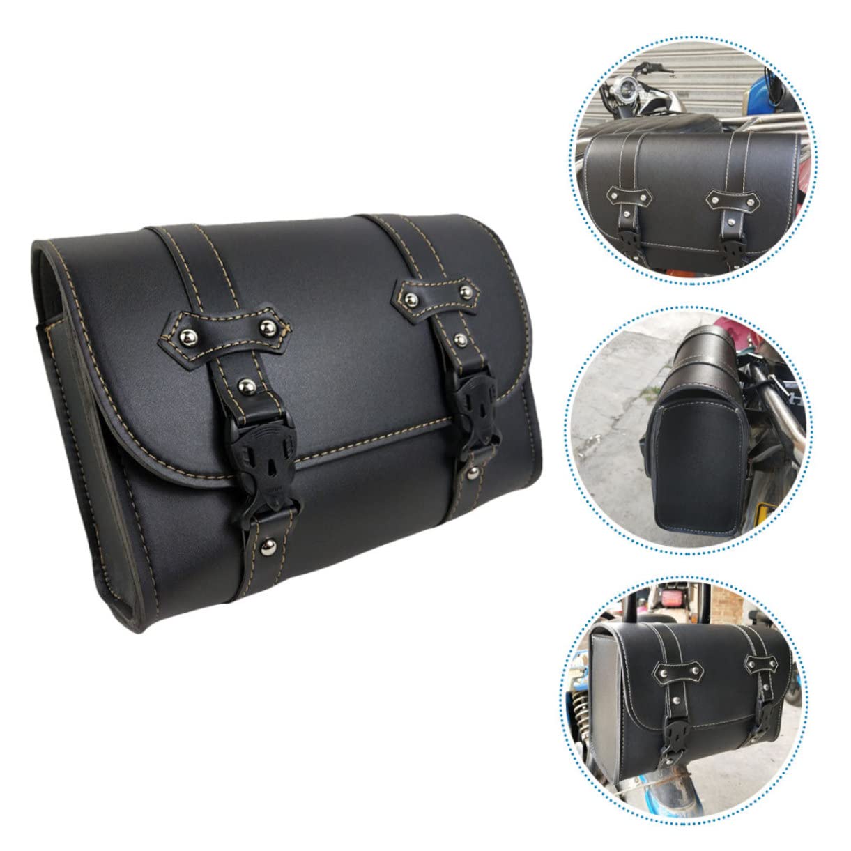 Anneome Borsa Laterale per Resistente con Capacità Facile da Installare Accessorio per Manubrio e Coda Adatta e Ciclistico