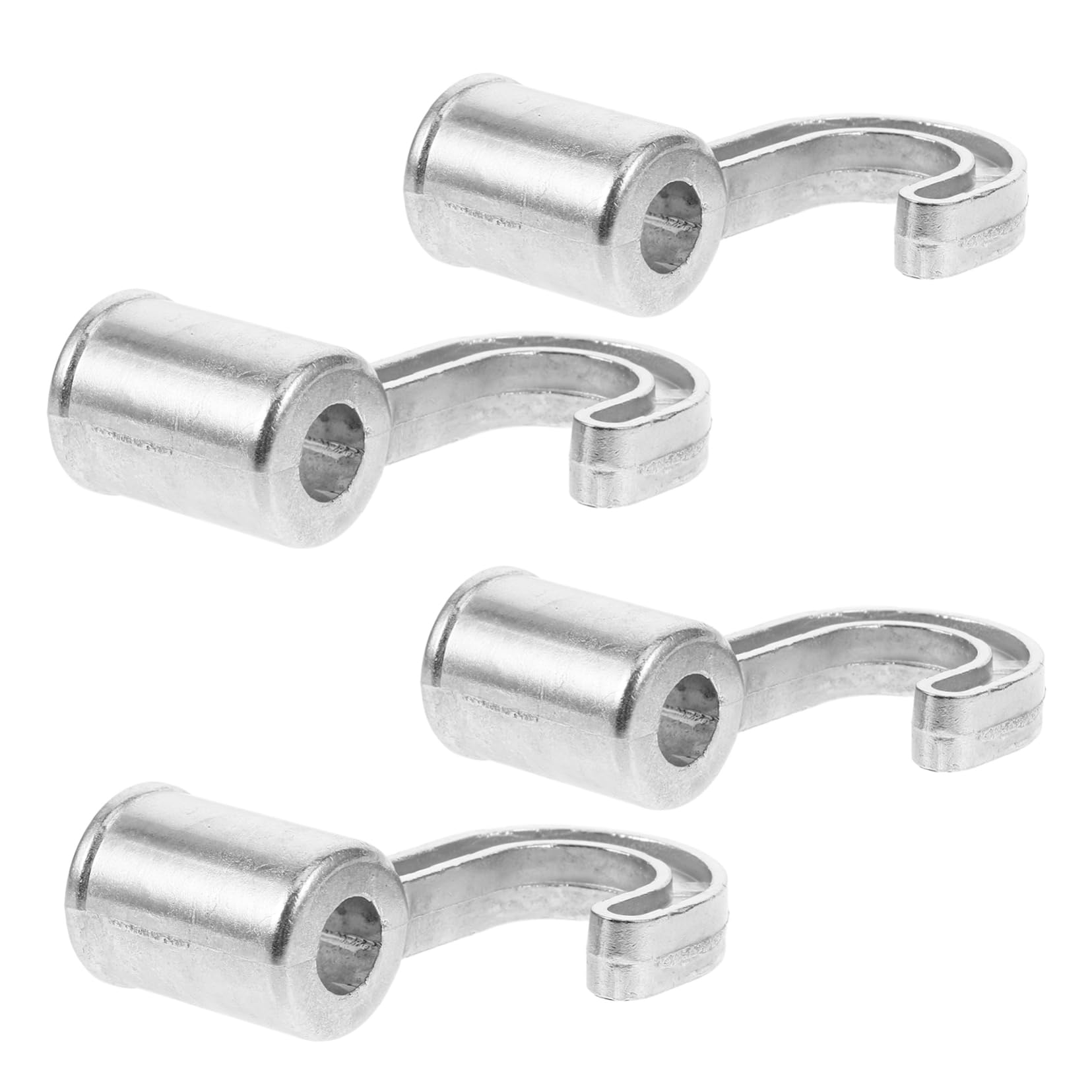 Set 4 Supporti Per Asta Armadio In Alluminio – Ganci Moderni Per Tende E Asciugamani
