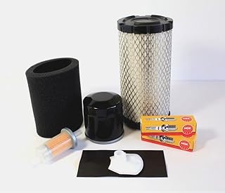 Compatible with Kawasaki Mule 4000/4010 (2011-2018) Tune Up Kit - 2 Air Filters, Oil Filters, Fuel Strainer & Filter, 2 Spark Plugs