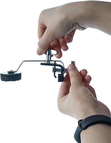 Miniatura 3 de Amortiguador de tambor silenciador de tambor con abrazadera externa silenciador con almohadilla de fieltro para práctica de control de tono,