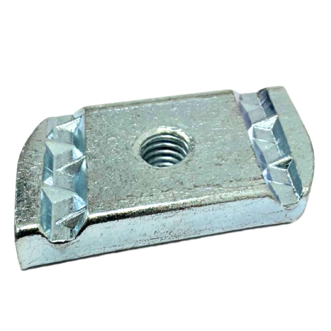 M4 Plain Channel NUT - 100 Per Box - Bright Zinc Plated (BZP)