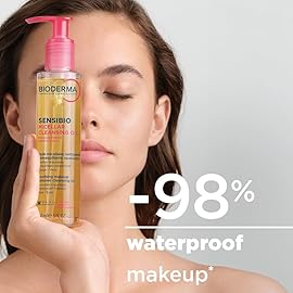 Bioderma Sensibio Micellar Cleansing Oil, 1st Ecobiological Micellar Formula Gentle Face Cleanser That Deeply Cleanses, Soothes & Nourishes Skin with Oil-to-Milk Texture, Fragrance-Free, 5 Fl Oz