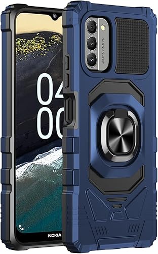 Miniatura 7 de Funda para Nokia G310 con protector de pantalla, funda magnética para Nokia G310, soporte de anillo de automóvil esmerilado, parte trasera de