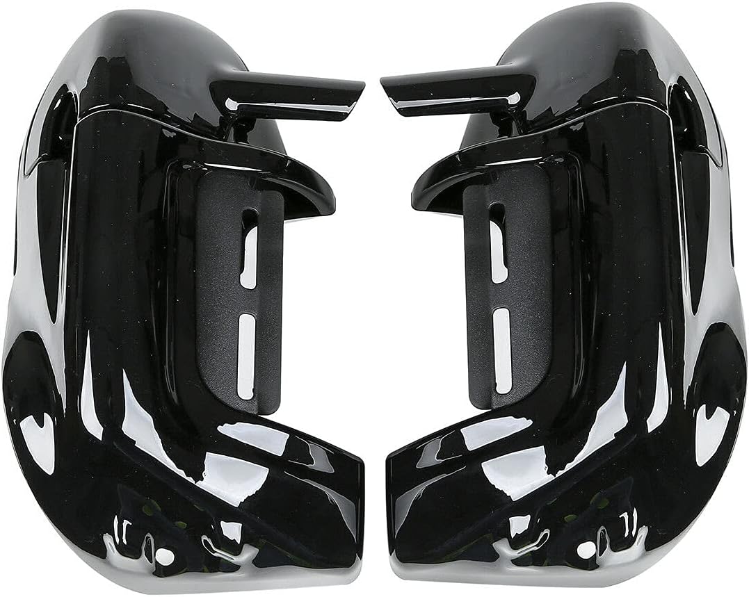 TCMT Highway Engine Guard Crash Bar Lower Vented Leg Fairing with 6.5" Speakers Fit For Harley Touring Road King Road Glide CVO Street Glide 2009-2013
