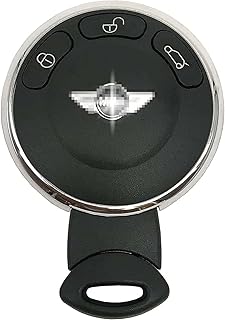 RemoteOverstock Complete Remote (with Electronics and Chip) Remote Key Fob Replacement for Mini Cooper 2006-2014 Paceman Countryman (with FCC ID: KR55WK49333) with Comfort Access Only