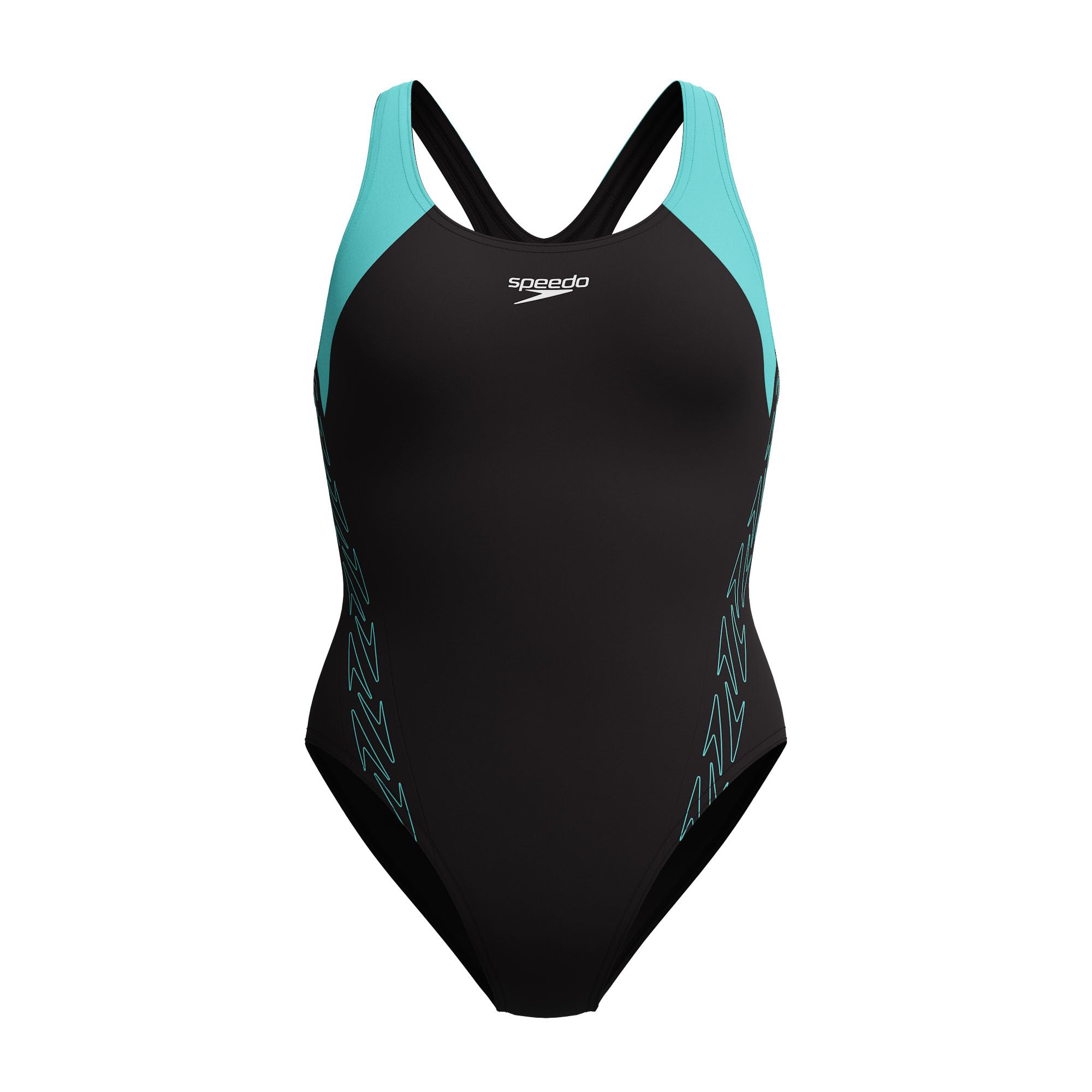 Speedo Women's Arctic Glass Hyperboom Splice Racerback Swimsuit Swimming Costume Size 40" Approx Uk 18