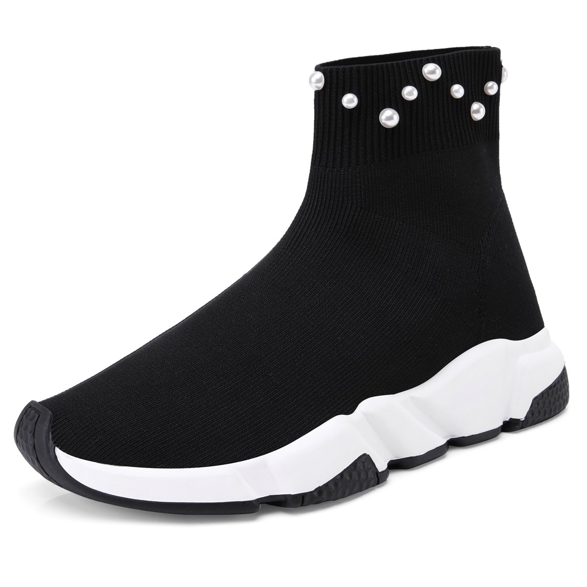 studded sock sneakers