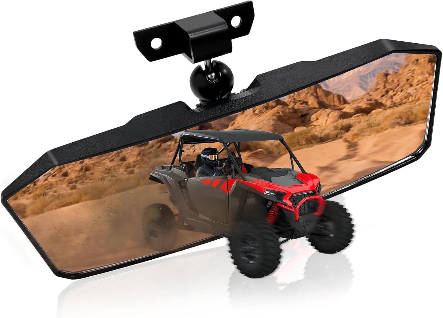 StarknightMT UTV Rear View Mirror RZR 360° Adjustable Wider View Compatible with 2020-2026 Polaris RZR Pro XP/4, 2024+ RZR XP/4 1000/Turbo/4 R/Pro R/Trail S Side by Side Convex Rearview Mirror 2883763