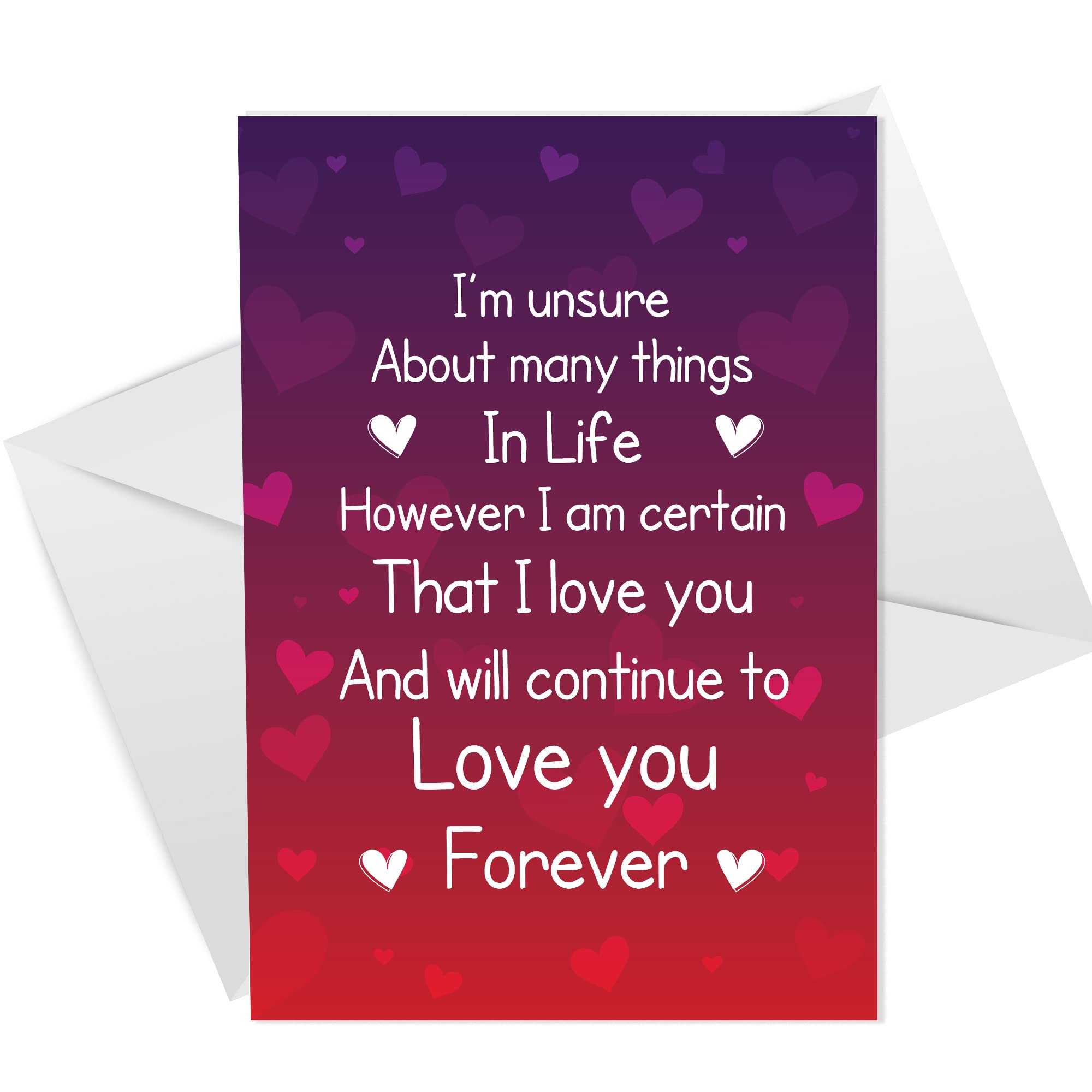 Anniversary Card Perfect Card For Boyfriend Girlfriend Husband Wife Him Her