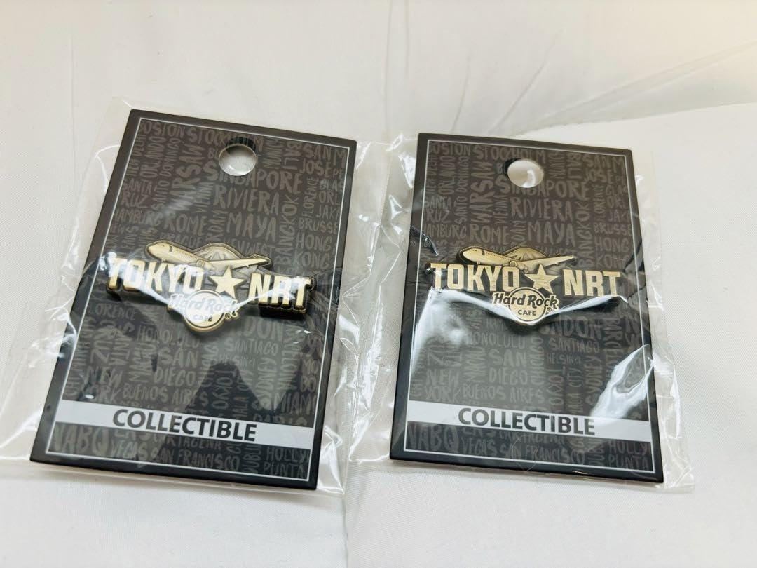 Amazon.co.jp: 成田空港店 ハードロックカフェ ピンバッジ ピンズ 2個