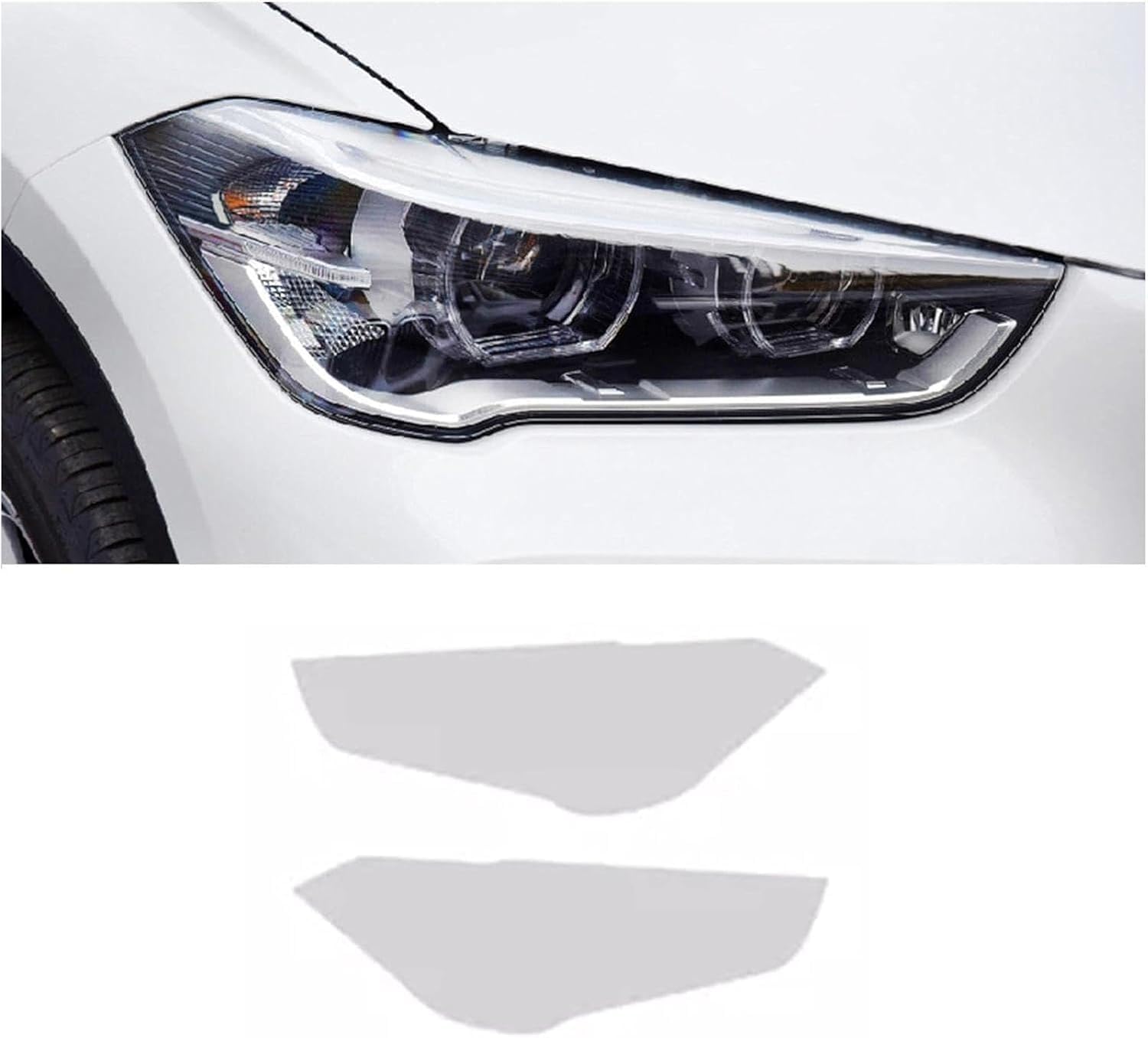 SamLng Car Front Light Film for X1 F48 2019-2021 Precut Headlight Protective Film Car Front Headlamp Protection Film car Lights Film Headlight Anti-Scratch Non-Yellowing Protective Film