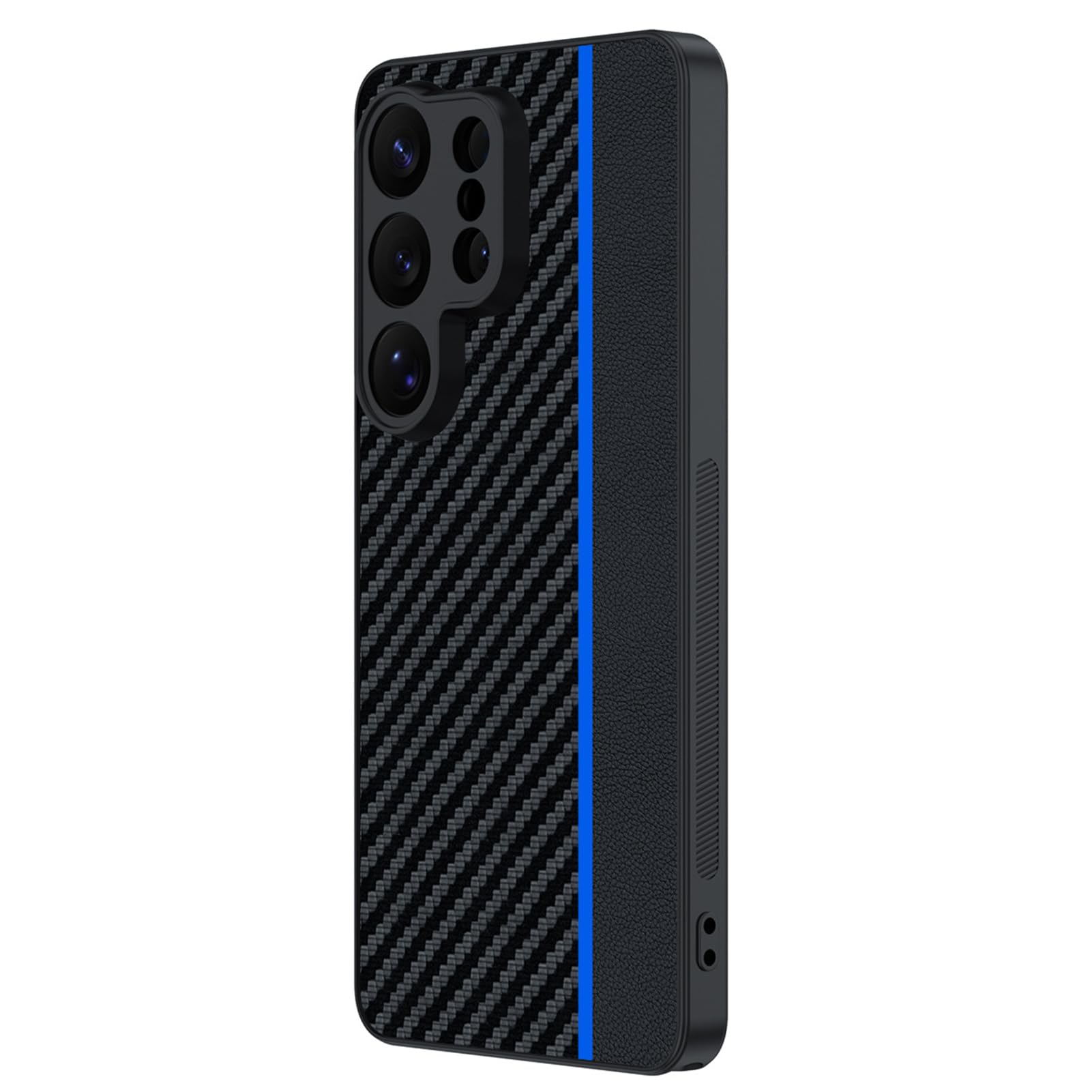 Coque Samsung S26 Ultra antichoc fine etui protection carbone bleu moderne
