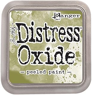 Ranger Tim Holtz-Distress Oxide Pad-Peeled Paint, Synthetic Material, Green, 7.6 x 7.6 x 1.9 cm