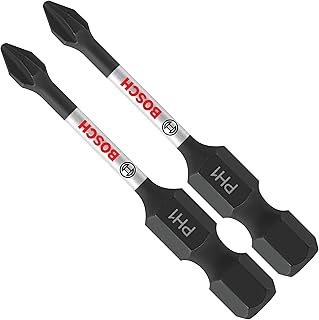 BOSCH ITPH12B 10-Pack 2 In. Phillips #1 Impact Tough Screwdriving Power Bits