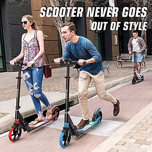 Besrey LN-T8034 Kick Scooters For Kids 8 Years And Up-Teen And Adult Scooter 8 Inch Big Wheels-Foldable Kick Scooters Up To 220 Lbs-4 Levels Height Adjustment thumb #6