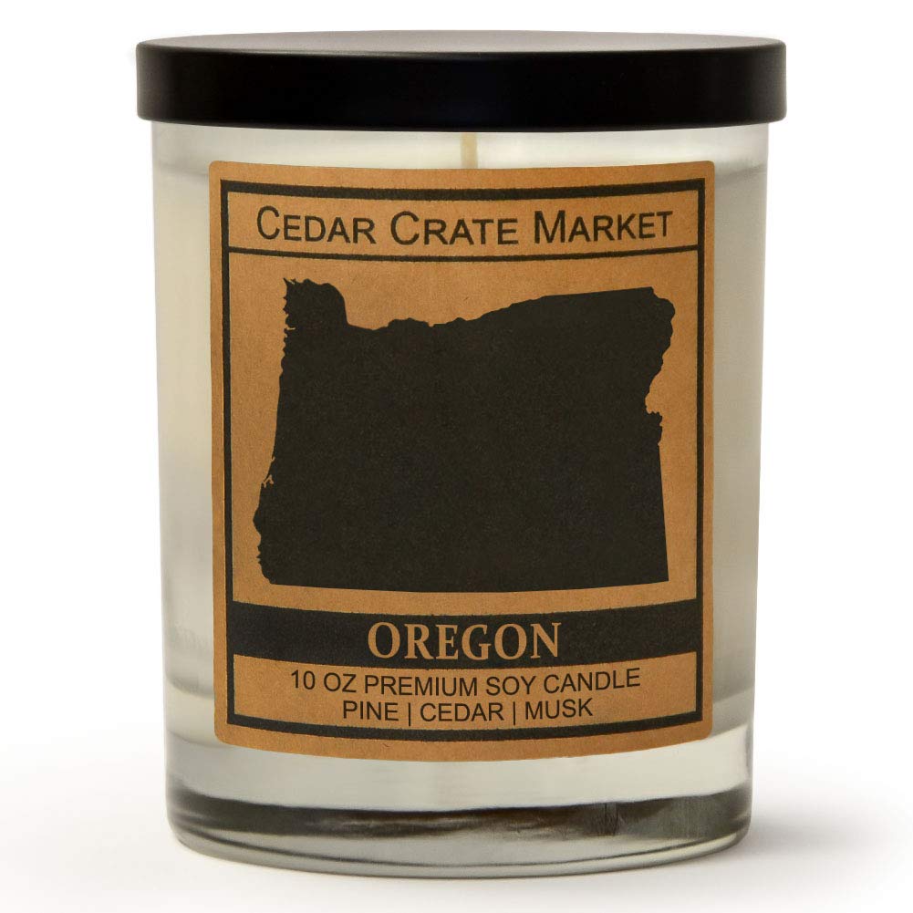 Oregon State Candle Gift, Show Your Home State Pride and Your Love for Your Hometown, Wherever You May be, Our State Candle Will Remind You of Home, House Warming Gifts for New Home, Christmas, USA