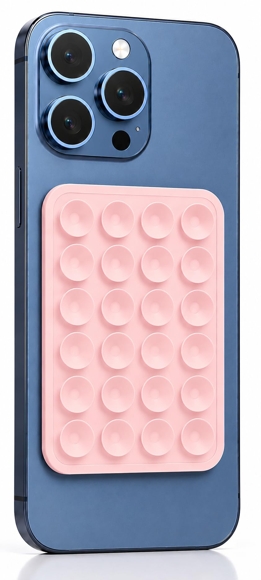 Silicone Phone Suction Mount Sticky Pad for Selfies & Reels | Reusable Octopus Grip Phone Case Holder | Hands-Free Mobile Mount Back Sticker for Mirror, Glass & Tiles (Pack of-1, Pink)-image-33