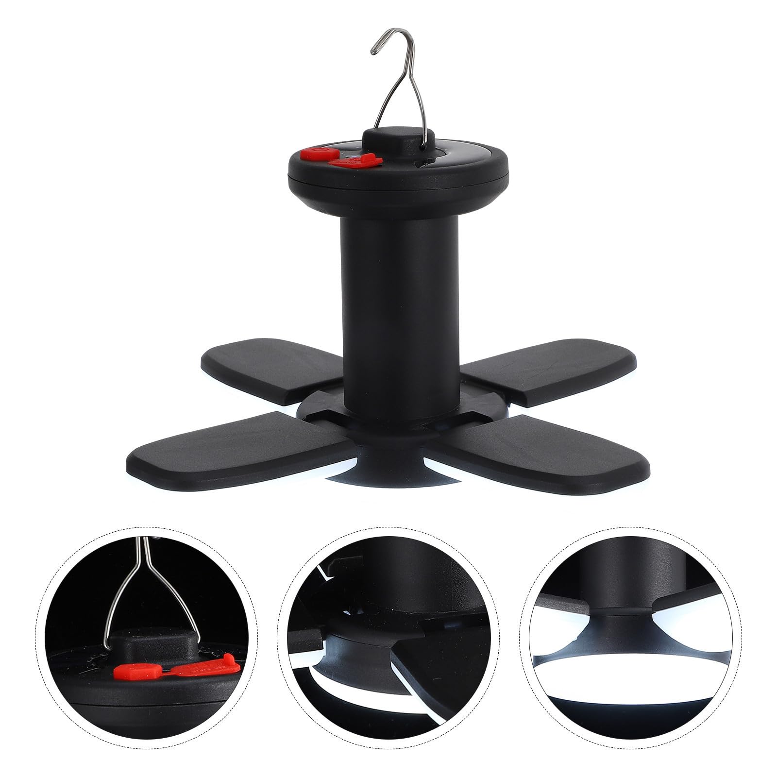 Toddmomy Lámpara Solar de Camping Portátil Luz LED de 30w, Batería de 1200mah, Material Abs y Función de Iluminación de Emergencia para Actividades al Aire Libre